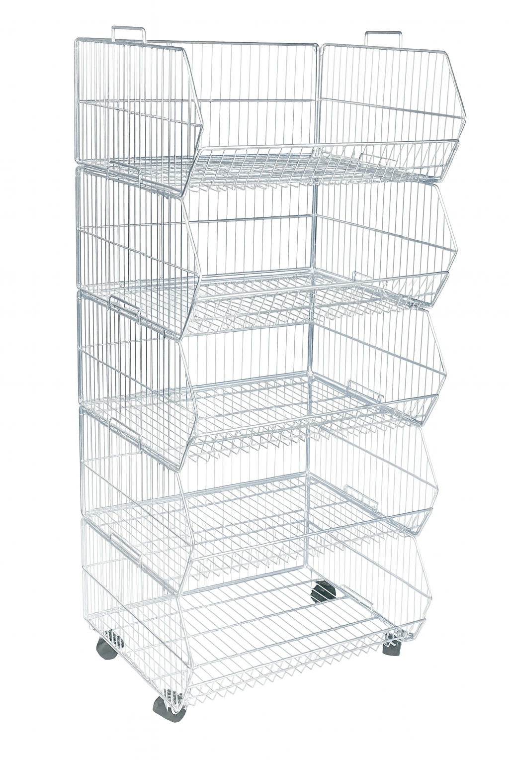 5 Tier Stacking Baskets - 600mm wide