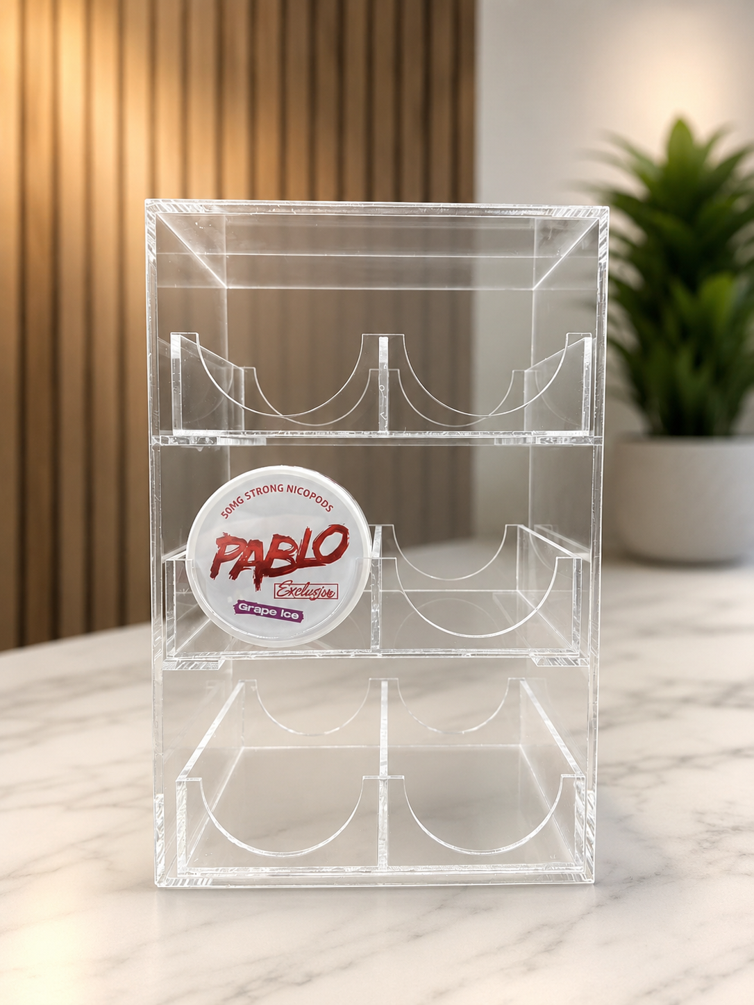 6 Facing Nicotine Pouch Display Stand