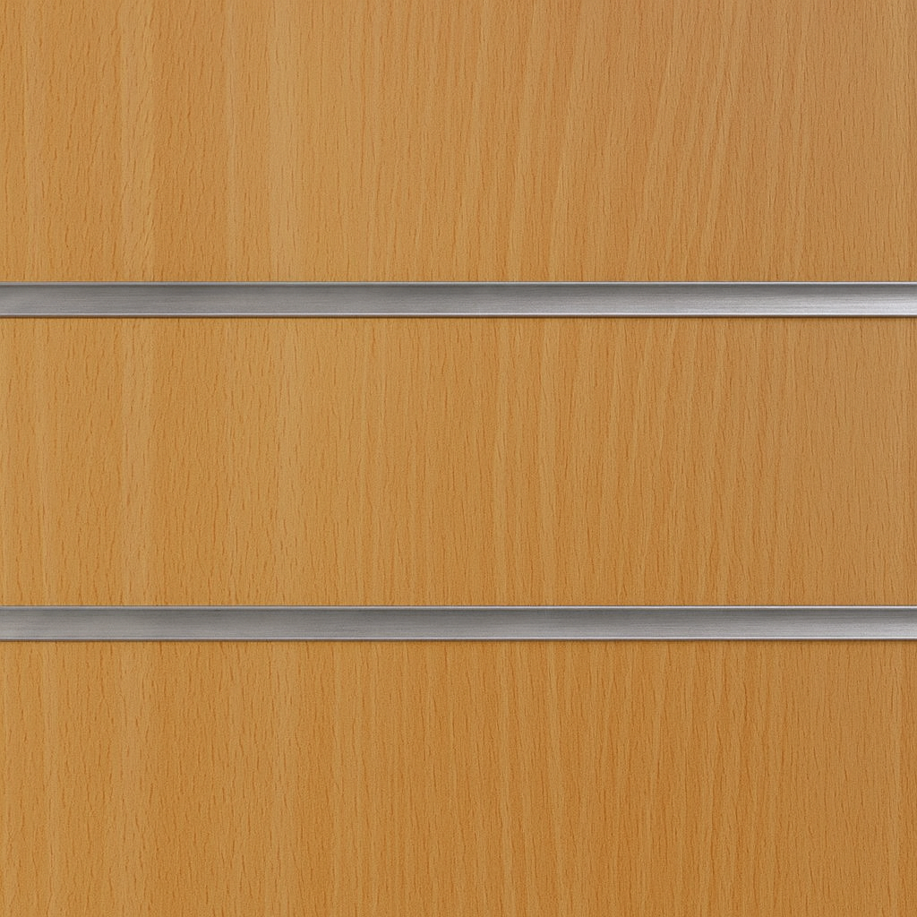 Slatwall Panel - Beech - 2.4m x 1.2m