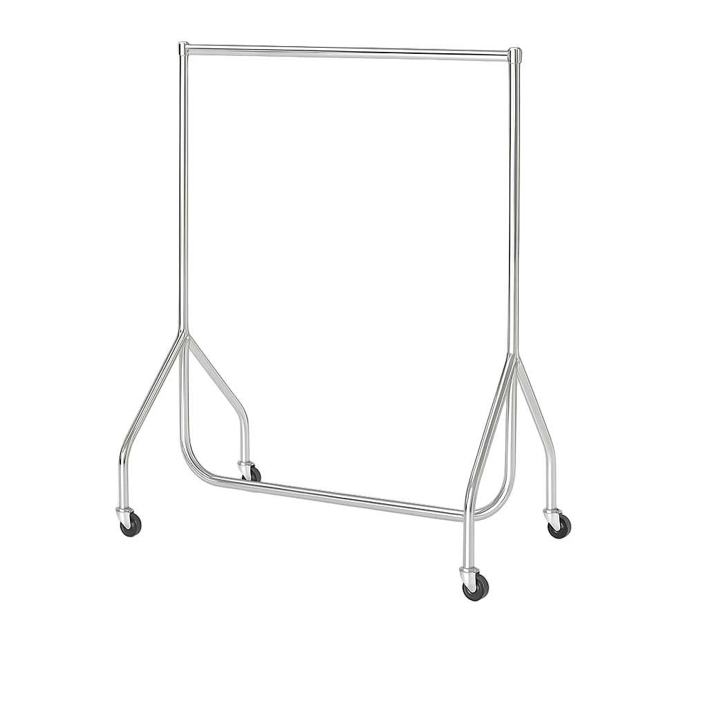 Childrens Heavy Duty Garment Rails in Chrome