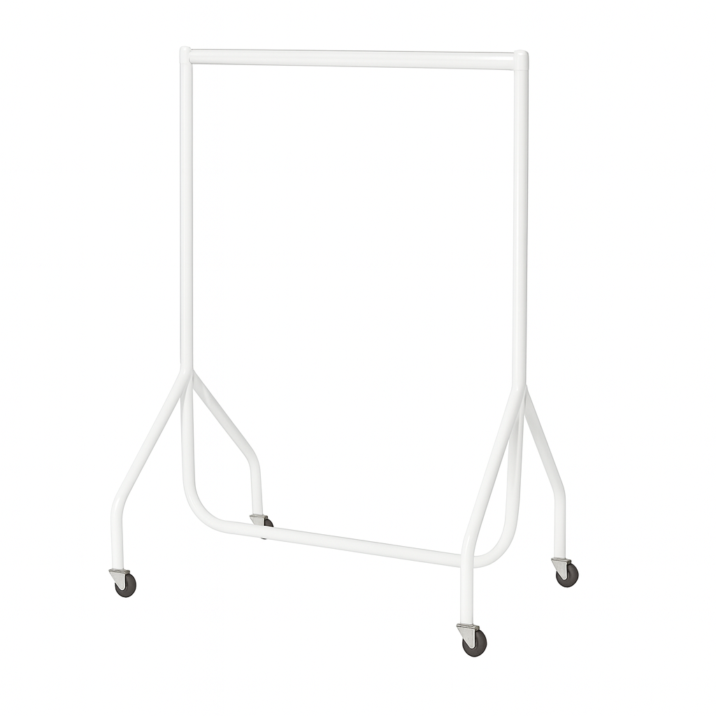 Childrens Heavy Duty Garment Rails in White