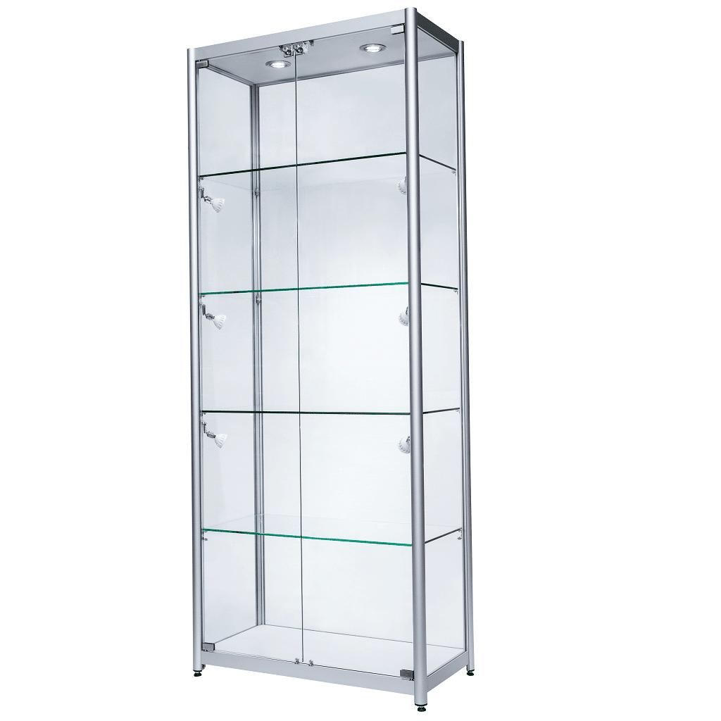 Glass Tower Showcase - 1980h x 1200w x 400d