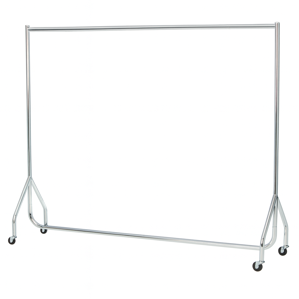 Heavy Duty Garment Rails in Chrome
