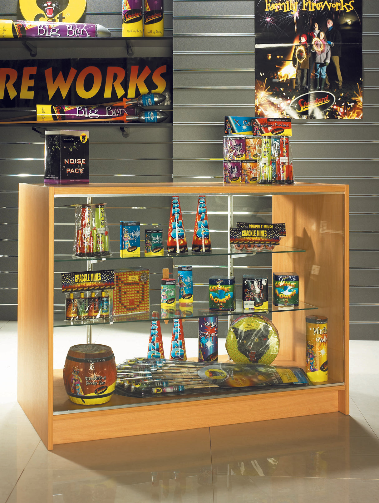 Full Glass Counter Solid Top