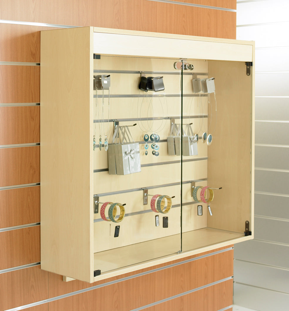 Slatted Wall Mounted Showcase