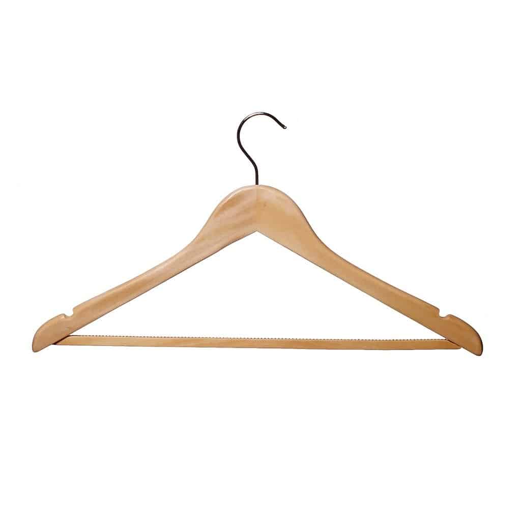 Wooden Shaped Suit Hanger