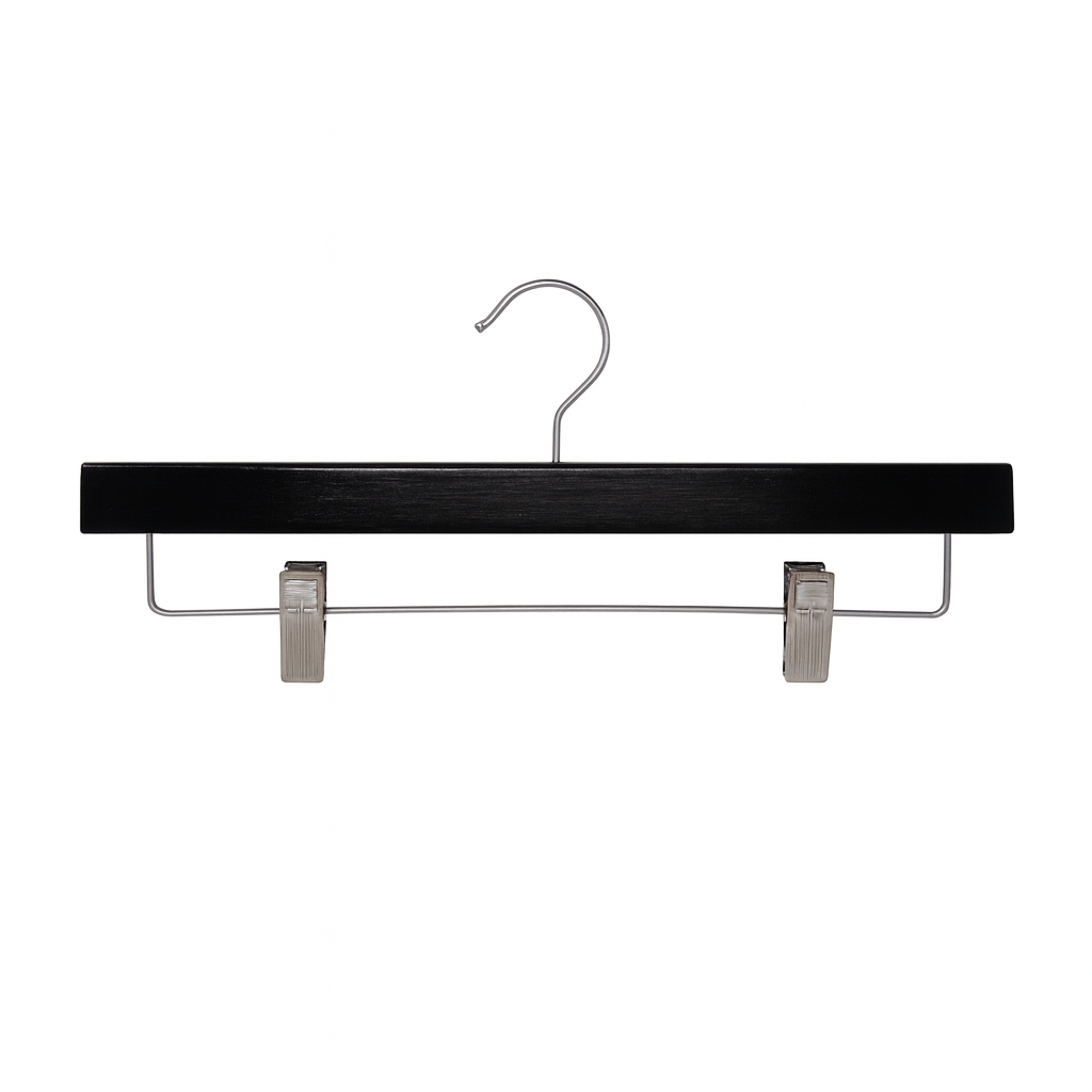 Wooden Clip Hanger in Black