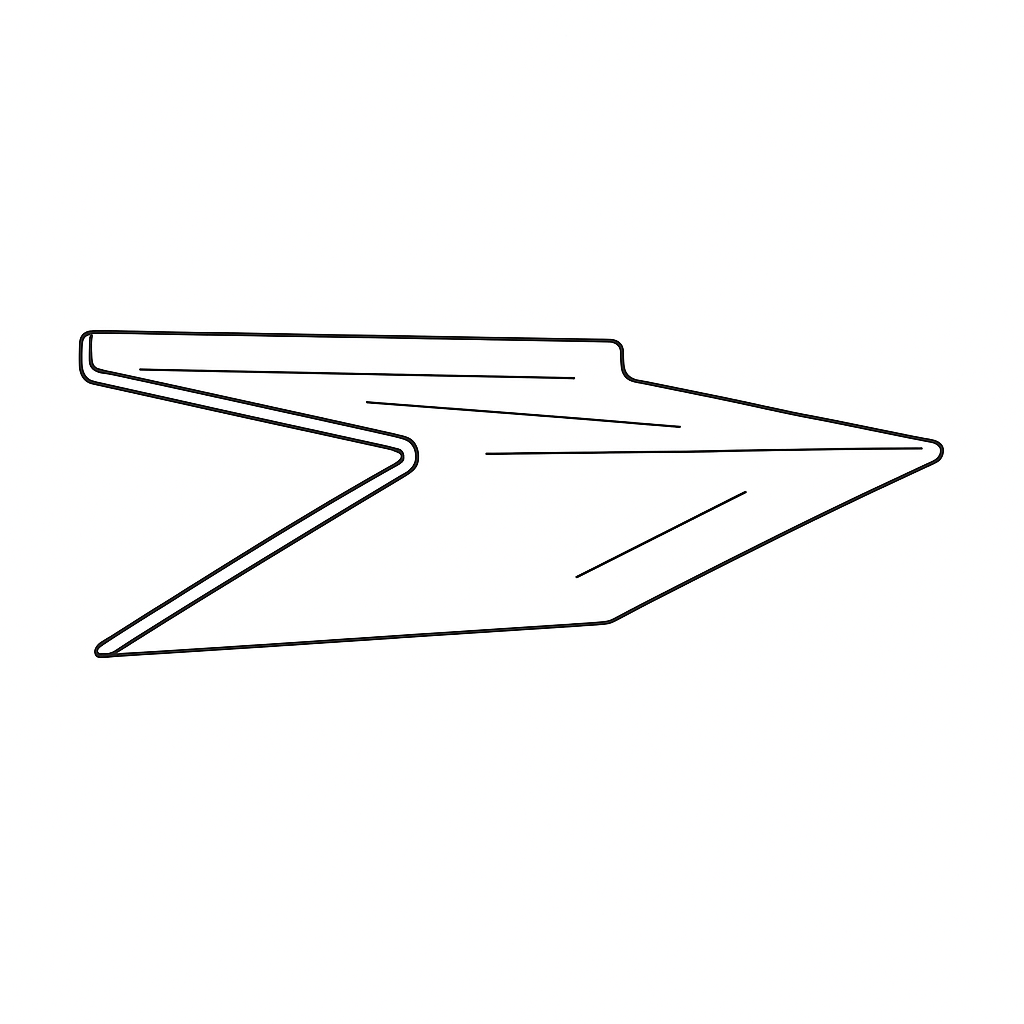 Slatwall V Shelf 300 x 200