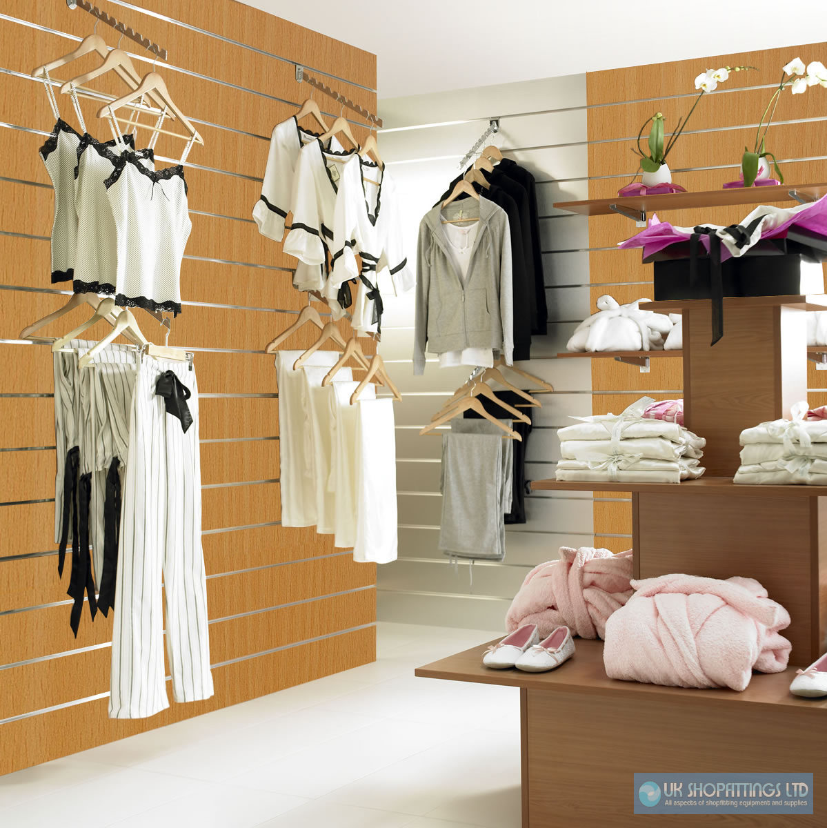 Slatwall Panel - Beech - 1.2m x 1.2m