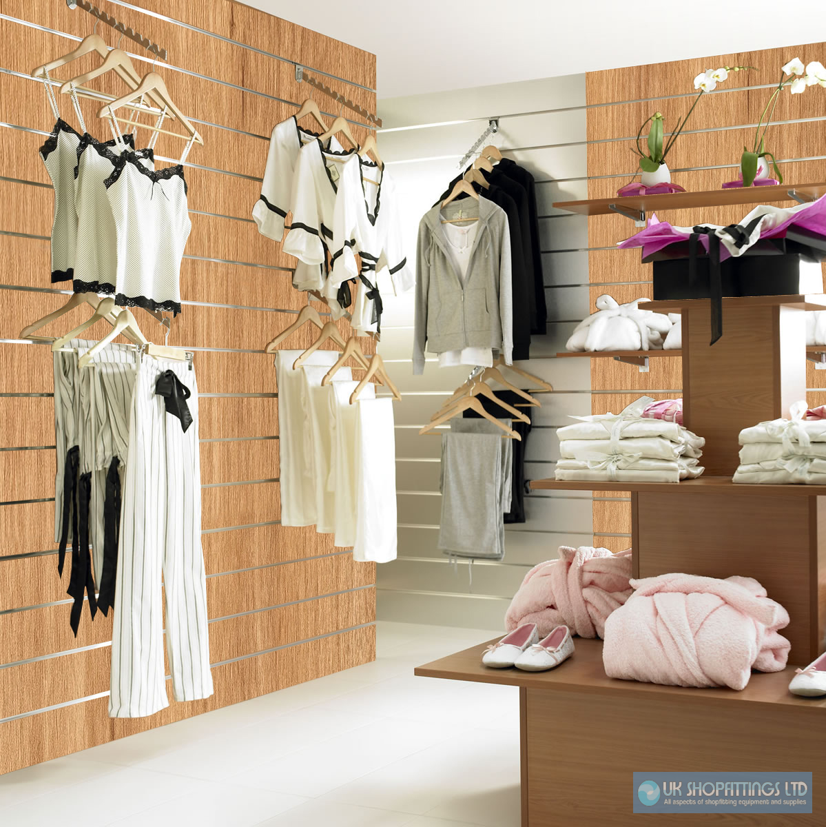 Slatwall Panel - Denver Oak - 1.2m x 1.2m