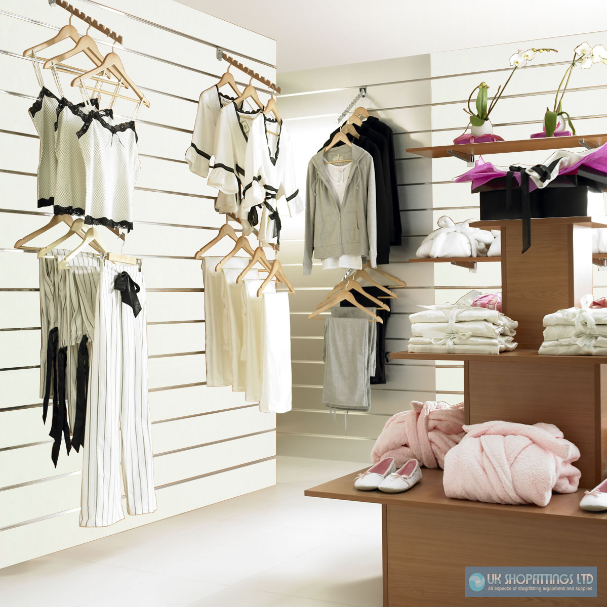 Slatwall Panel - White - 1.2m x 1.2m