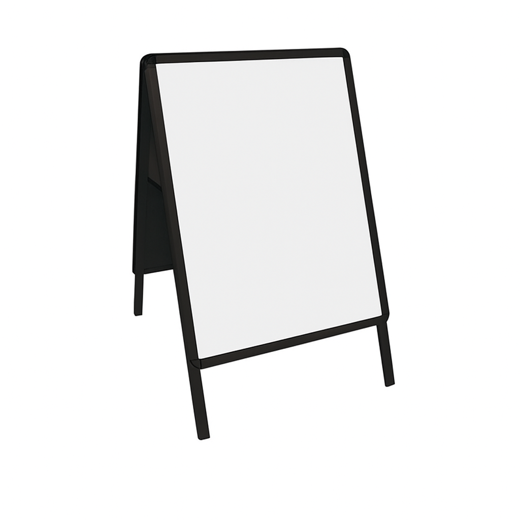 A2 Freestanding Double Sided A Board - Black