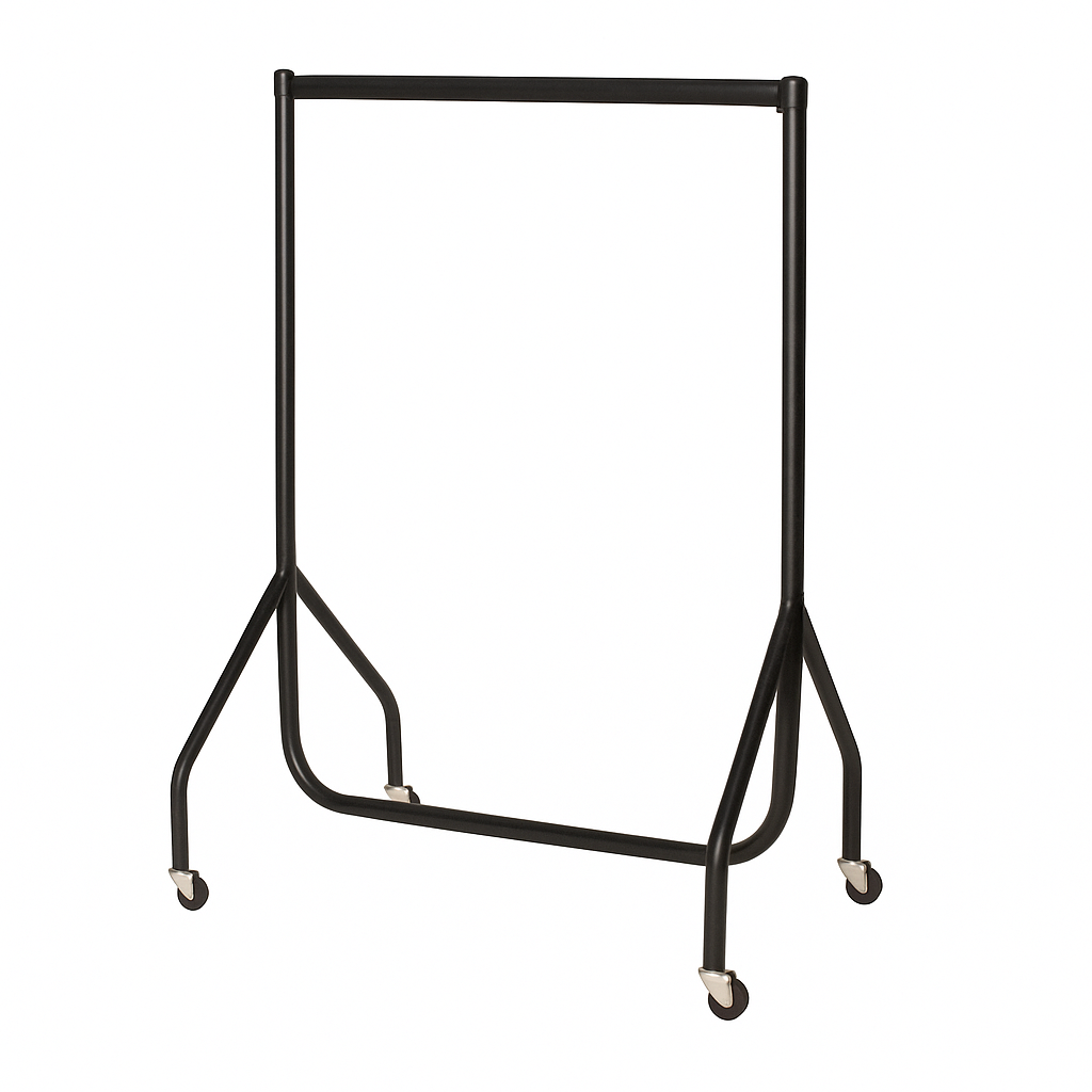 Childrens Heavy Duty Garment Rails in Black