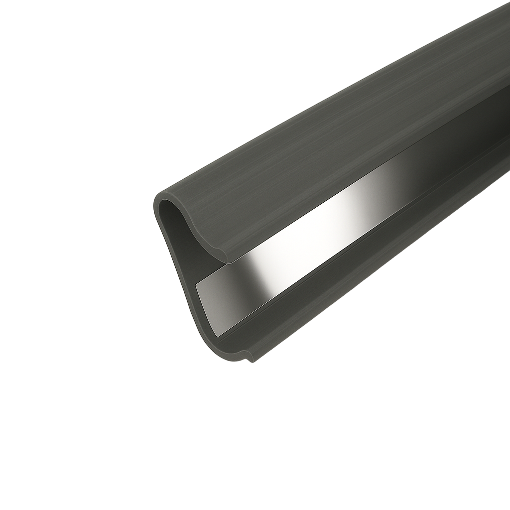 Slatwall Inserts Dark Grey/Mirror