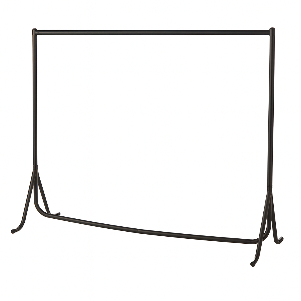 Heavy Duty Fishtail Garment Rails in Black