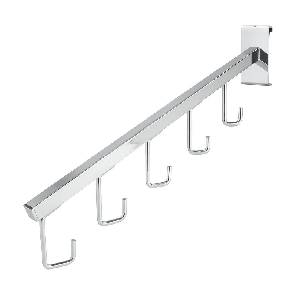 Gridwall 5 Hook Sloping Arm