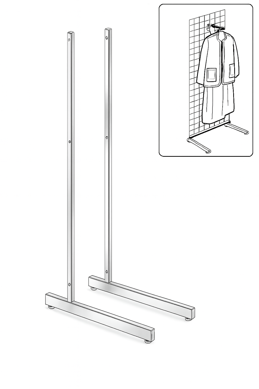Gridwall L Legs (Heavy Duty)