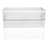 Half Glass Showcase in White - 1800mm - R1507