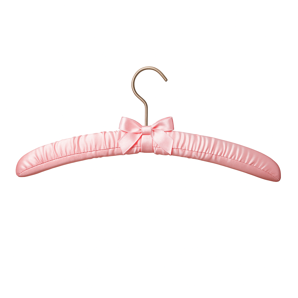 Pink Satin Padded Hanger