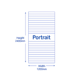 Slatwall Panel - Raw Mdf - 2.4m x 1.2m