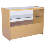 Half Glass Showcase in Maple - 1200mm - R1506