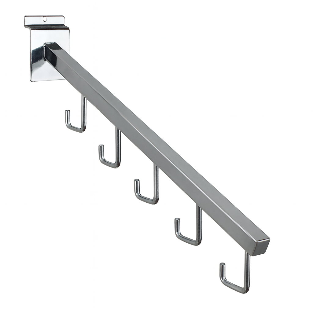 Slatwall 5 Hook Waterfall