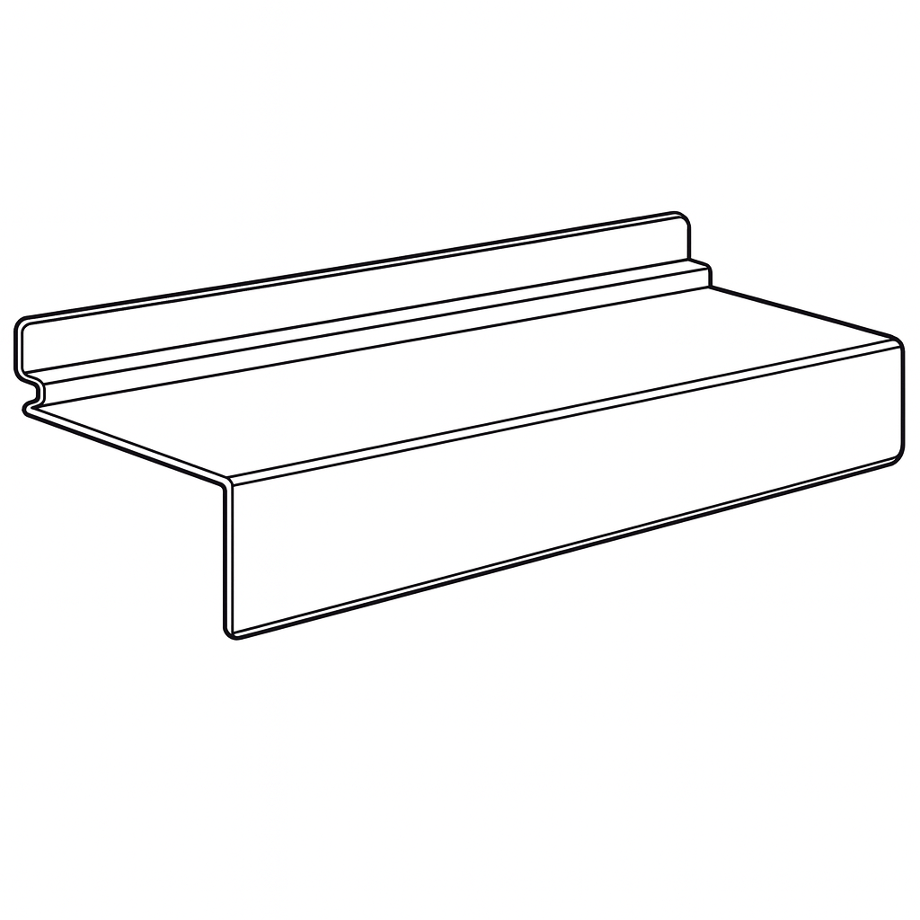 Shelf With Sign Holder