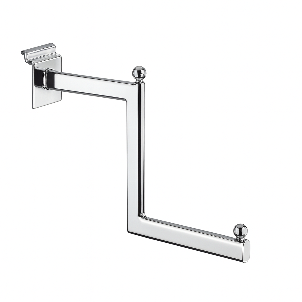 Slatwall Stepped Arm – ukshopfittings