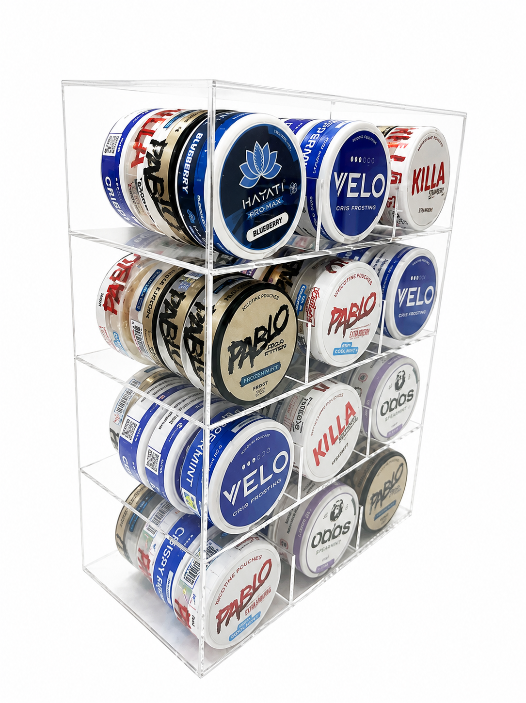 12 Facing Nicotine Pouch Display Stand