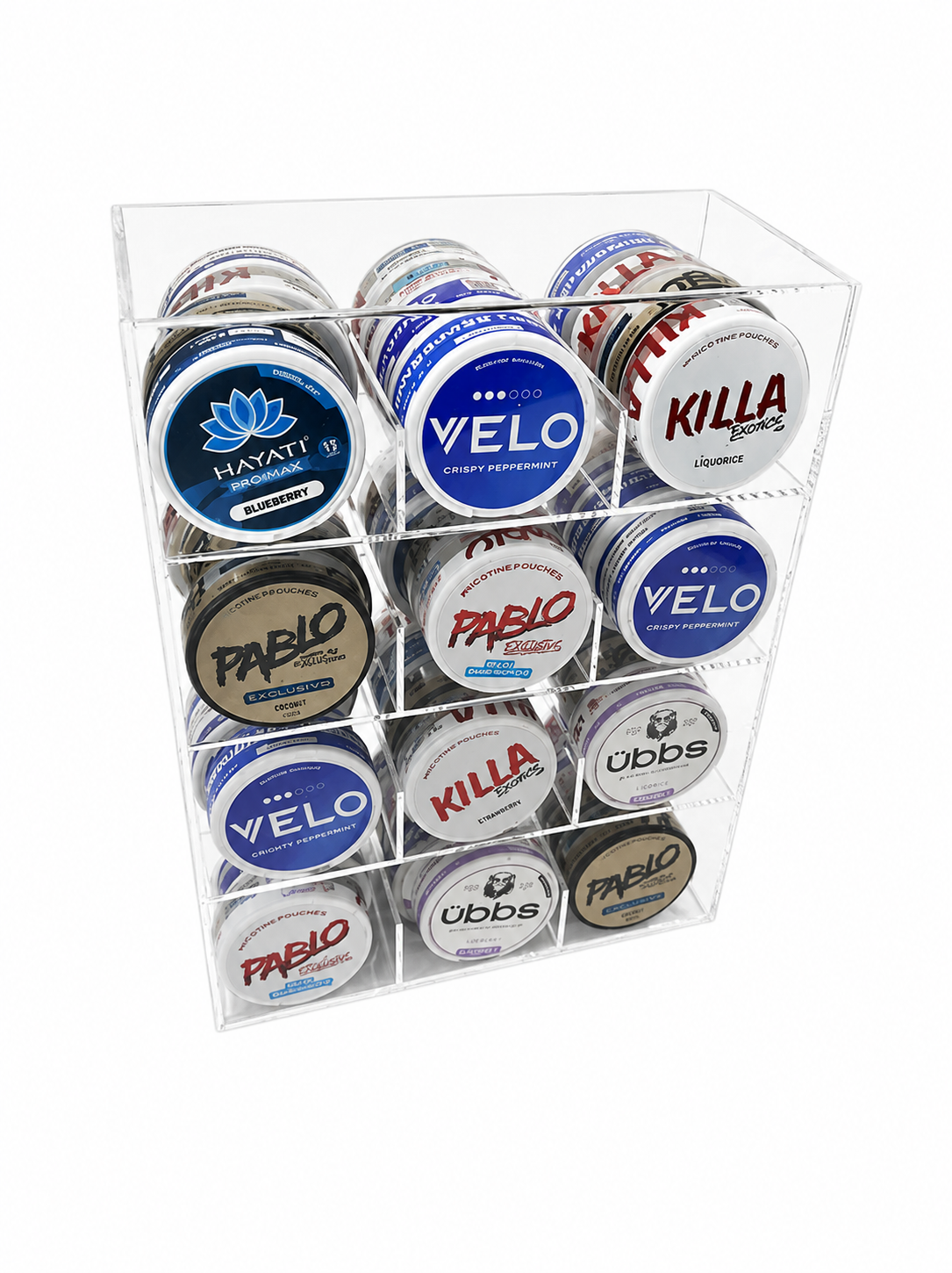 12 Facing Nicotine Pouch Display Stand