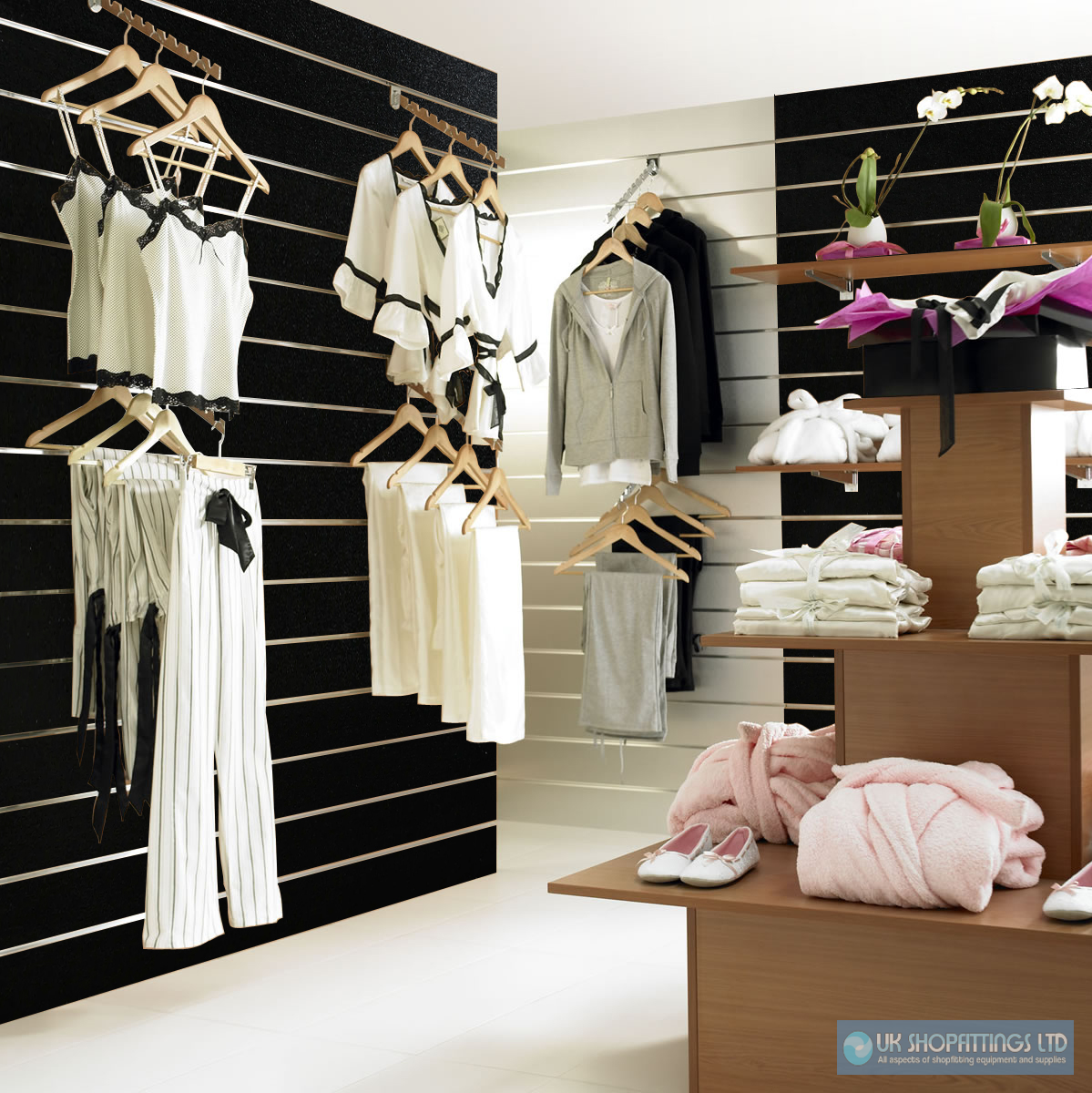 Slatwall Panel - Black - 1.2m x 1.2m