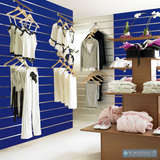 Slatwall Panel - Blue - 2.4m x 1.2m