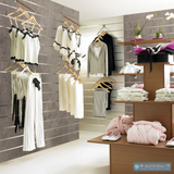 Slatwall Panel - Concrete - 1.2m x 1.2m