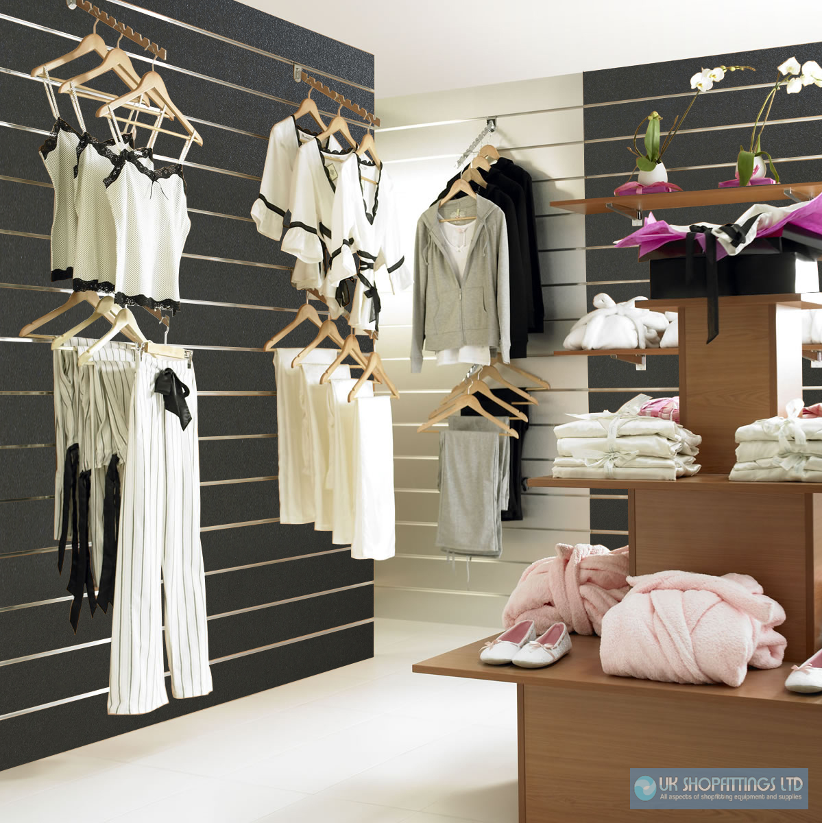 Slatwall Panel - Graphite - 1.2m x 1.2m