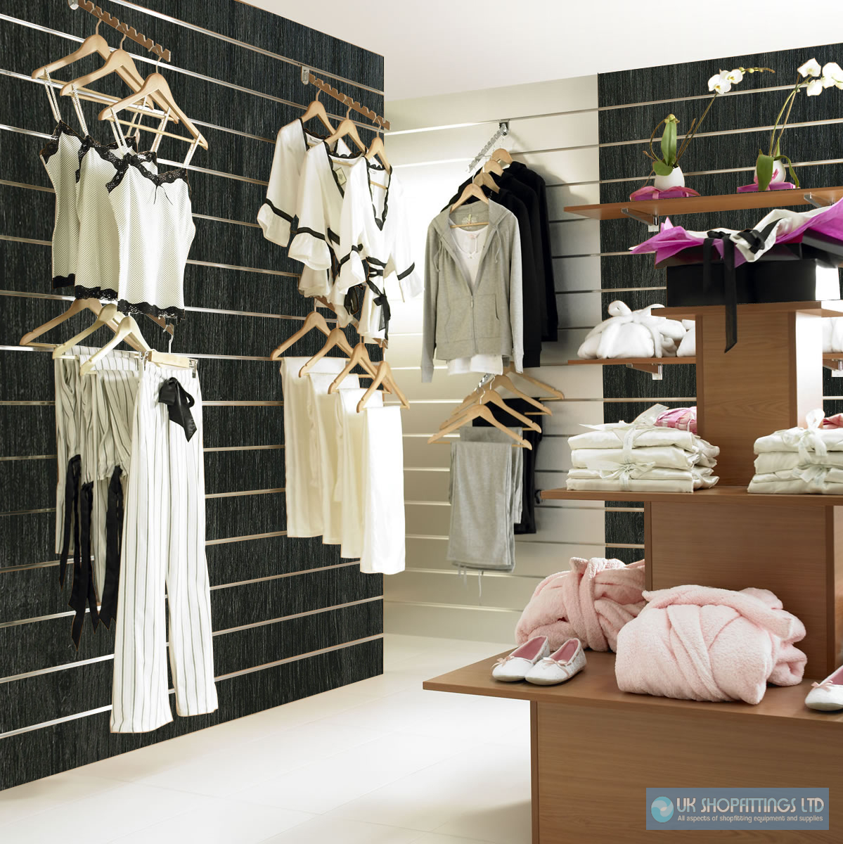 Slatwall Panel - Jet Oak - 2.4m x 1.2m